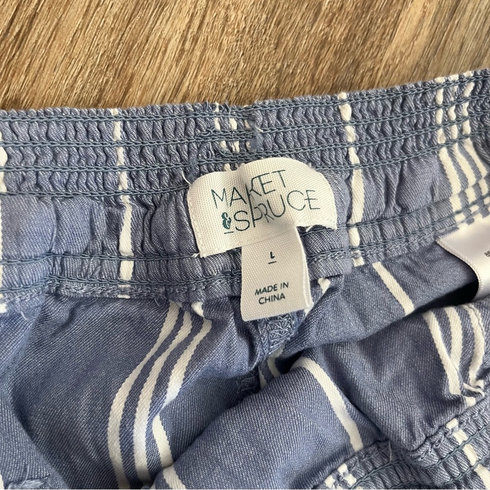 Market & Spruce Striped Shorts - Picture 2 of 4